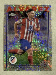 (Alvarez) 2024-25 Topps Chrome UEFA Club Competitions Speckle Refractors Julián Alvarez #球星卡 #足球