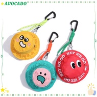 Avocayy Embroidered Coin Purse - Portable Storage with Hook Lanyard
