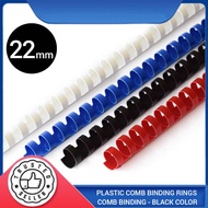 Binding Comb | Plastic Comb Binding Rings | Binding Comb Ring | Comb Binding - Black Color 22mm