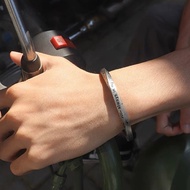 Vòng tay cuff xoắn thép titan không gỉ  lắc tay nam nữ khác chữ emoji - Cactus Accessoriesss