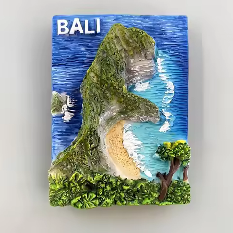 Indonesia Fridge Stickers Bali Souvenirs Nusa Penida Kelingking Beach Devil’s Tear Angel Billabong B