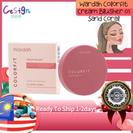 Wardah Colorfit Cream Blusher 01 Sand Coral