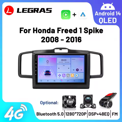 Wireless Carplay Car Radio For Honda Freed Spike 2008-2018 Android Auto GPS Navgation Car Intelligen