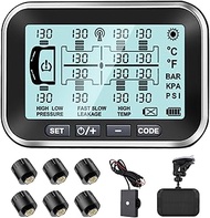 Tire Pressure Monitoring System TPMS with 6 4 8 10 12 14 Sensors for RV/Trailer/Truck/Camper, 4.5" M