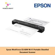 Epson WorkForce ES-60W Wi-Fi Portable Sheetfed Document Scanner
