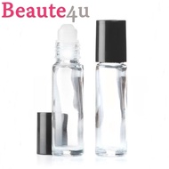READY STOCK 10ML CLEAR GLASS ROLL-ON PERFUME BOTTLE (PLASTIC ROLLER BALL)