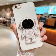 Casing For Apple iPhone 6 6S Plus 7 8 X XS Max SE 2020 Soft Electroplating Cute astronaut Phone Case