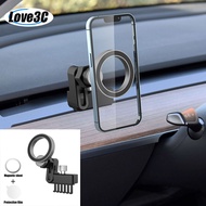 17mm Magnetic Car Phone Holder Mobile Cell Phone Support Mount for Tesla Model 3 Model Y Car Phone Stand Compatible with Magsafe
