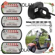YOLANDAGOODS1 Voltmeter Power Display Universal Scooter E-Bike 36V48V60V72V Battery Indicator
