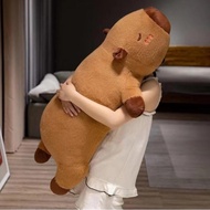Capybara Bolster Pillow Capibara Plushie Plush Cabibara Bantal Big Plushie Capybara Pillow Bantal Ka
