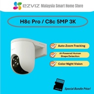 EZVIZ C8C 4K 8MP & H8c 2MP & C8c 5MP Outdoor Security 360 Pan Tilt WiFi CCTV Camera AI Human Detecti