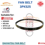 Daihatsu (3pk525) Perodua Myvi,Kelisa,Viva 660 Power Steering Belt (44318-97204)