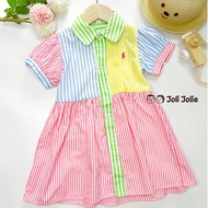 【🇲🇾Ready Stock】RL Short Sleeve Dress Baby Toddler Girl Japanese-Inspired Clothing Kids Wear Baju Bay