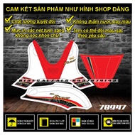 TEM RỜI MIO FINO CLASSICO MẪU HOA VĂN TRẮNG ĐỎ