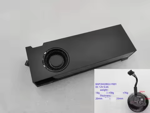 for Nvidia RTX A2000 a2000 6GB 12GB professional graphics card fan