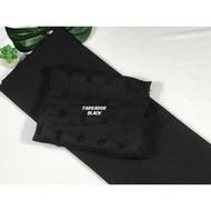 Kain Pasang Set Kasa Rubiah Viral (Black) Premium Quality Bidang 60 [ Farrador Fabric ]