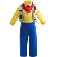 NEW Toy Jessie Woody Costumes for Girls Boys Birthday Halloween Cowboy matching Sets Fancy Dress Kid
