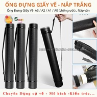 [ Tam Tam ] Drawing Paper Container A3 / A2 / A1 / A0 (wetproof) - White Cap Tube