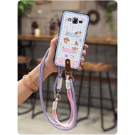 Waterproof Diagonal Phone Case For Samsung Galaxy J2 Prime/J2 ACE/G532 TPU Graffiti Lanyard Shockpro