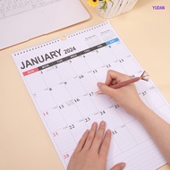 YUDAN 2024 English Wall Calendar Wall Calendar Desk Calendar Design and Printing