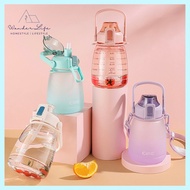 Cille Big Belly Water Bottle 1100ml Tritan Material Bottle BPA Free 希乐大肚水杯户外运动水壶