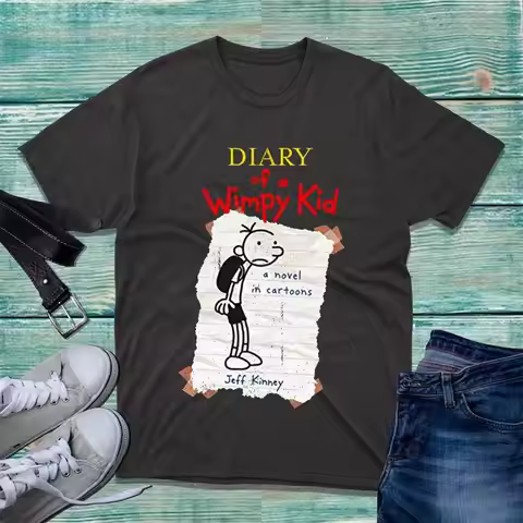 Diary Of A Wimpy Kid World Book Day T Shirt Comic Story Novel In Cartoons Top