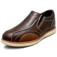 Edwin Men's Waterproof Slip-On Casual Shoes - Lightweight 3E PU Leather Business Sneakers with Slip-