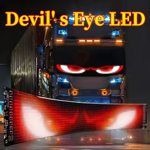Devil's Eye LED Light, Truck Dynamic Eye Light, Car Display Screen, Car Stickers, Decorative Emoji L