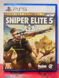 （中古二手）PS5遊戲 狙擊精英5 狙擊之神5 Sniper Elite 5 港版中英文版