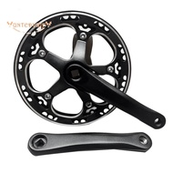 48T Single Speed 170mm Road Bike Folding Bicycle Crankset Bike Crank Set Chainwheel Sprocket Replacement Parts