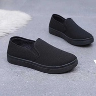 All Black Canvas Shoes