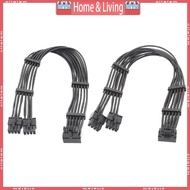 ci 16Pin to 2x 8Pin Graphics Card Extension Cable GPU Power Cord 12VHPWR PCIE5 0