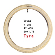 kenda K1088 47-406 20*1.75 Color 406 Small Diameter Puncture-Proof Reflective Strip Tire