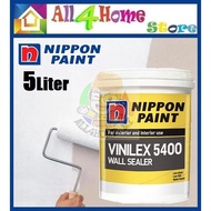 5 Liter Nippon Vinilex 5400 Wall Sealer Interior &amp; Exterior Wall Sealer Undercoat Paint Cat Sealer Undercoat Dinding