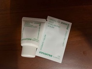 Innisfree保濕胺基酸潔面乳15g+綠茶籽玻尿酸保濕精華新鮮包1ml