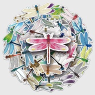50pcs Dragonfly Non-Repetitive Stationery Box Stickers Waterproof Stickers Luggage Stickers Phone Case Stickers Handbook Stickers Water Bottle Stickers Guitar Stickers Graffiti Stickers