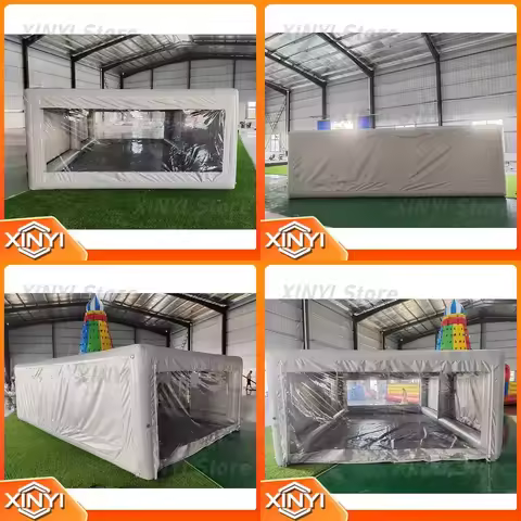 Mico Portable Inflatable Bubble Car Cover Tent Commercial Grade PVC 0.55mm Waterproof Transparent Ea