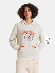 女裝|Logo印花帽T-米色