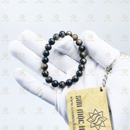 Vòng tay trầm hương sánh chìm phong thủy tròn đơn 8 ly 21 hạt nữ Sơn Mộc Hương giúp mang lại may mắn