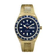 Q Timex Diver 38mm Gold/Blue Watch (TW2U62000)