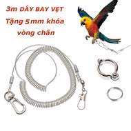 Parrot Bird Leg Leash, Bird Leg Leash, Parrot Leg Leash, Steel Core Anti-Bite Twisted Rope for High 