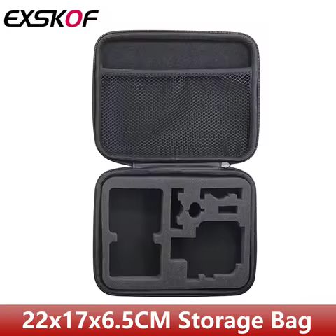 22x17x6.5cm Storage Bag Protective Travel Carrying Case For GoPro Hero 13 12 11 10 9 8 SJCAM DJI Osm