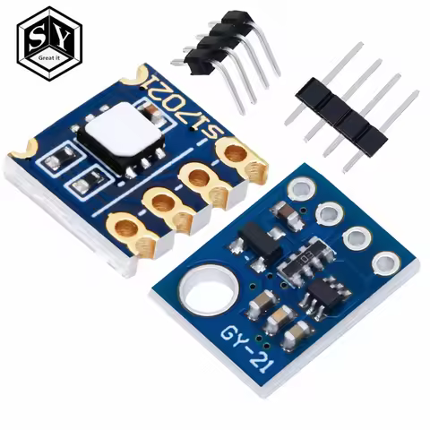 SI7021 temperature and humidity sensor features a high-precision I2C interface and an industrial-gra