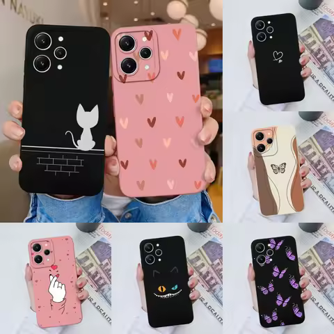 For Xiaomi Redmi 12 4G 5G 12C 11A Phone Case Hot Style Camera Protection Liquid Silicone Back Cover 