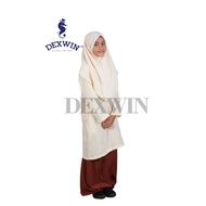 .DEXWIN Baju Kurung Beige Sekolah MRSM (Baju Sahaja) Kain Licin (Koshibo) (BEIGE)