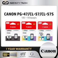 Canon PG-47 (15ML) CL-57 (13ML) CL-57s (8ML) Original Ink Cartridge Canon E410 E470 E4270 E4570 E3370 PG47 CL57 CL57s