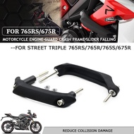 Street Triple 765 R S Rs 765s 765r 765rs 675 675r Aksesori Motosikal Bingkai Slider Pelindung Kemala