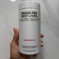 （不斷返新貨）CODEAGE Grass-Fed Beef Liver 500mg 180 Capsules 草飼牛肝補充劑 180粒