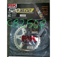 RK SPROCKET CHAIN SET HONDA CB250R/CBR250
