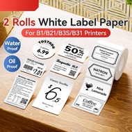 Transparent Label Sticker Roll Thermal Paper Printer B1 B21 B3S Stickers Labels